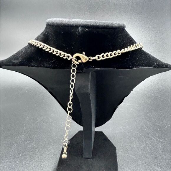 CHICO'S ANTIQUE GOLD TONE YELLOW 16"-20" NECKLACE GOLD STATEMENT NECKLACE - Picture 6 of 7